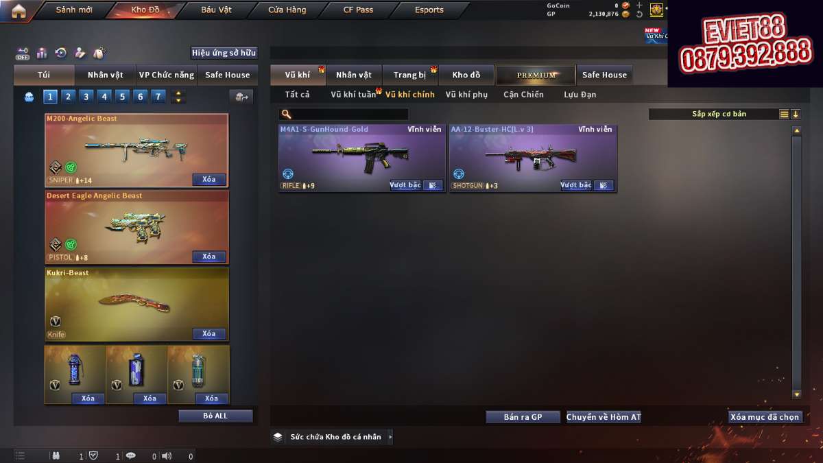 shop acc cf uy tin gia re